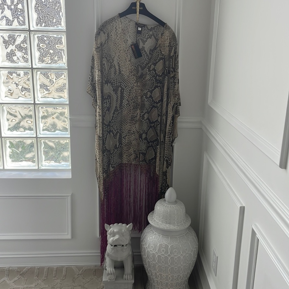 Roberto Cavalli - stunning fringed Kaftan - new with tags